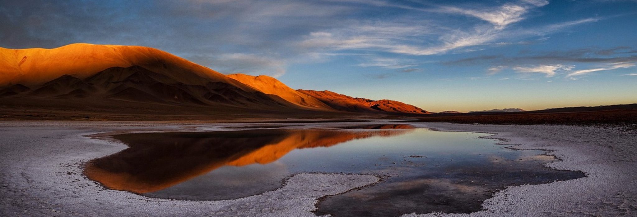 Salt flats in Andes